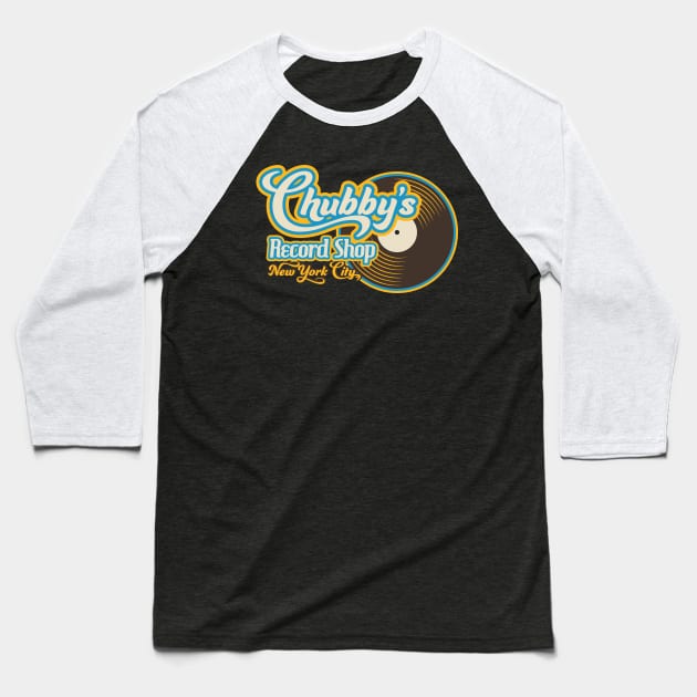 Chubby's Record Shop Baseball T-Shirt by Nazonian